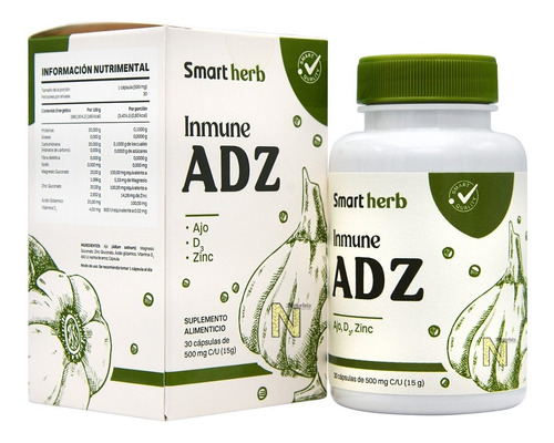 Inmune Adz (30 Cap De 500 Mg C/u) Smart Herb Anahuac