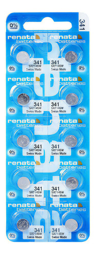 10 Pilhas Baterias 341, Relógio 1.55v Renata Sr714s Original