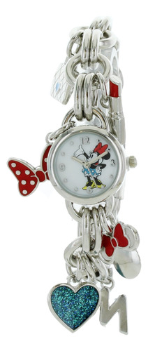 Reloj De Pulsera Disney Para Mujer Mn2217 Minnie Mouse Con