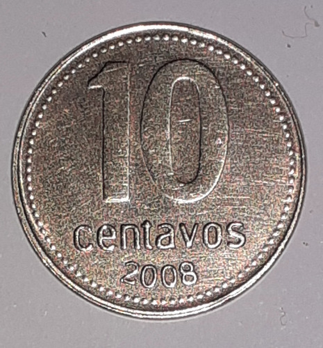 Moneda De 10 Centavos Argentina Año 2008