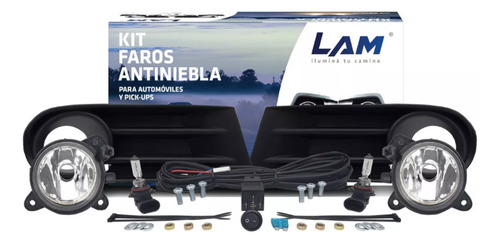 Kit Faro Gol Trend 2008 Al 2012 Auxiliar Antiniebla Rejilla