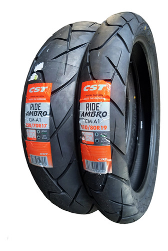 Caucho Vstrom 650 Cst Ambro Radial 150/70-17 110/80-19 Parej