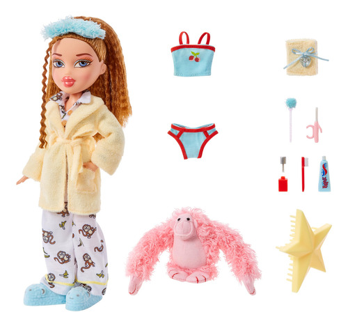 Boneca Moderna Bratz Slumber Party Meygan Com 2 Pijamas E Pe