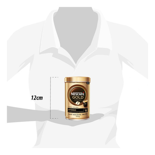 Café Solúvel Nescafé Gold Intenso Kit 5 Latas De 100g