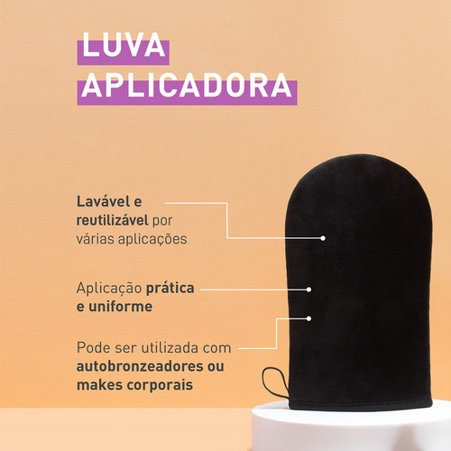 Kit Skelt Mousse Autobronzeador E Luva Aplicadora