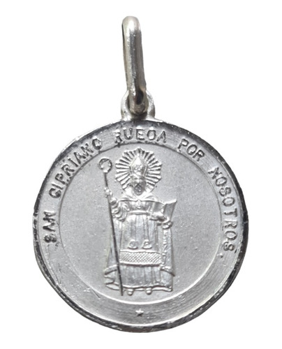 Medalla Plata 925 San Cipriano #331 (medallas Nava)