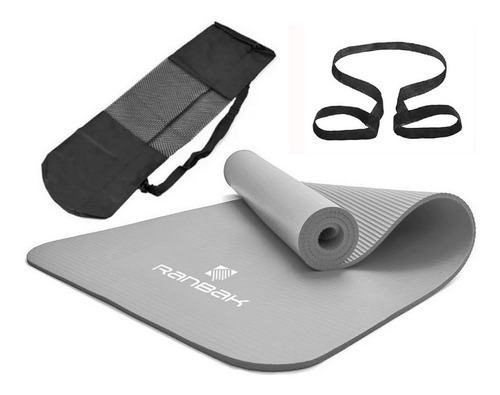 Imagen 1 de 4 de Colchoneta Mat Caucho Nbr 10mm Ranbak 732 Bolso+correa Cuota