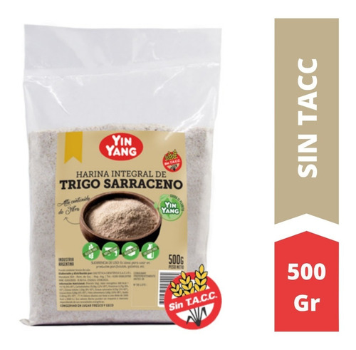 Harina Integral De Trigo Sarraceno X 500 Gr - Sin Tacc