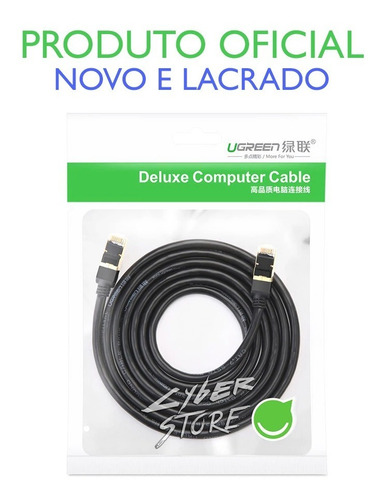 Cat7 Cabo Rede Ugreen Deluxe Gamer Gigabit Ps4 Ps5 Xbox 5m