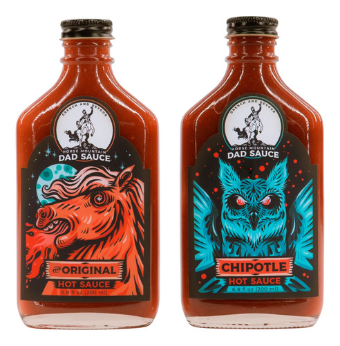 Horse Mountain Dad Sauce | Salsa Picante Original + Chipotle