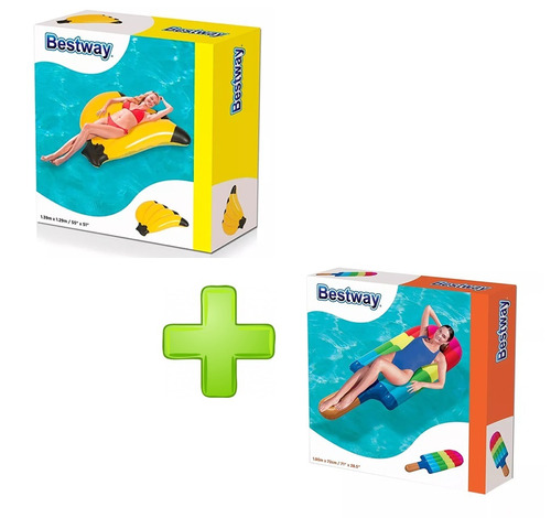 Colchoneta Inflable Helado Gigante Pileta Bestway Pileta