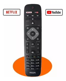 Control Remoto Philips Smart Tv 4k Netflix Youtube + Pilas