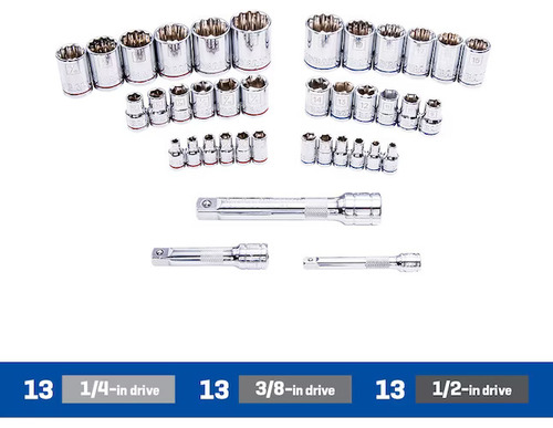 Juego De Dados Mecanicos Kobalt 64 Pzs Std Y Mm (Usado)