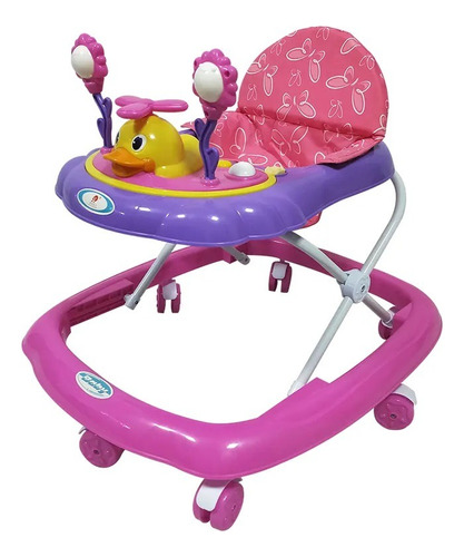 Caminador Para Bebe Niño Niña Luces Y Sonido Color Rosa