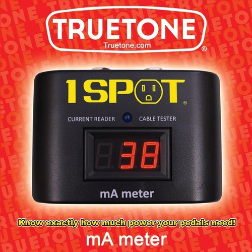 Medidor de miliamperaje para pedales, 1 medidor Spot Max