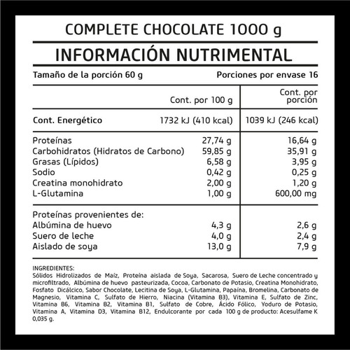Complete (1 Kg) - Prowinner Sabor Chocolate