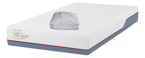 Colchón 1.5 Plazas Cic Excellence Plus + Cubrecolchón Blanco