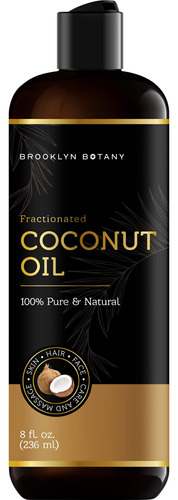 Brooklyn Botany Aceite De Coco Fraccionado Para Piel, Cabell