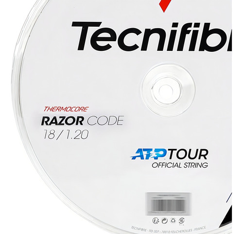 Corda Tecnifibre Razor Code 17l 1.25mm Branca Rolo Com 200