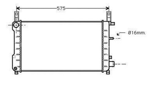 Radiador Ford Fiesta 1.4 Nafta Hasta 1996 Ingles Español