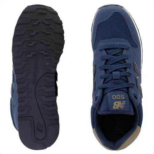 New balance 500 feminino azul best sale marinho