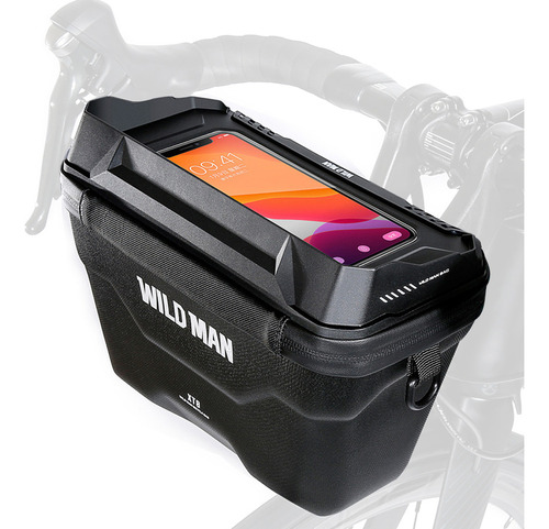 Bolsa Para Manillar Wild Man Bike, Funda Para Teléfono Front