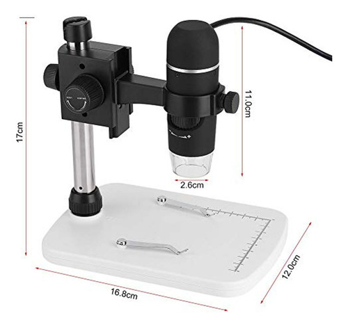 Fishlor Microscopio Digital Usb Microscopio Usb 5mp Con 8 L