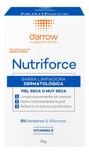 Darrow Nutriforce Barra Limpiadora Derma Piel Muy Seca 70gr