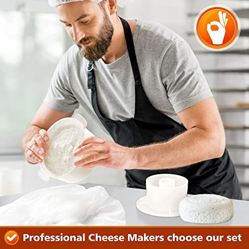 Molde Para Queso Con Un Seguidor Y Una Gasa Para Hacer Queso