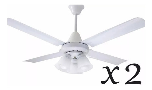 2x Ventilador De Techo 605 Tulipa Nacional 5 Años Garantia