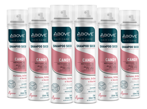 Shampoo Seco Candy Above 150ml 06 Unidades
