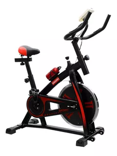 Bicicleta ergométrica Nagano 102058588 para spinning cor preto e vermelho