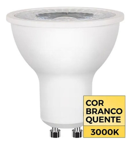Lâmpada Dicroica Led Mr16 Eco Stella 7w Gu10 3000k Bivolt