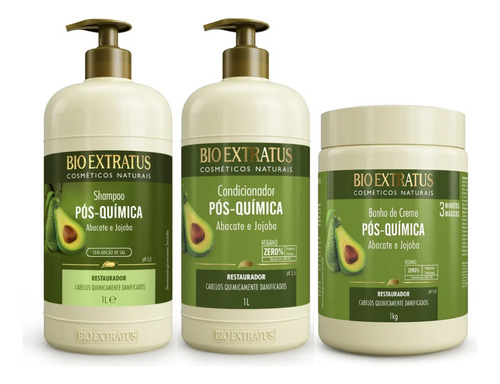 Bio Extratus Kit Pós Química Abacate jojoba