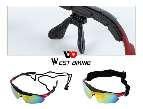 Oculos Para Ciclismo Polarizado Kit Completo 5 Lentes E Case