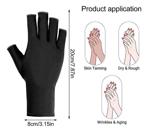 Guantes Anti Uv Para Lámpara De Uñas Guantes De Manicura