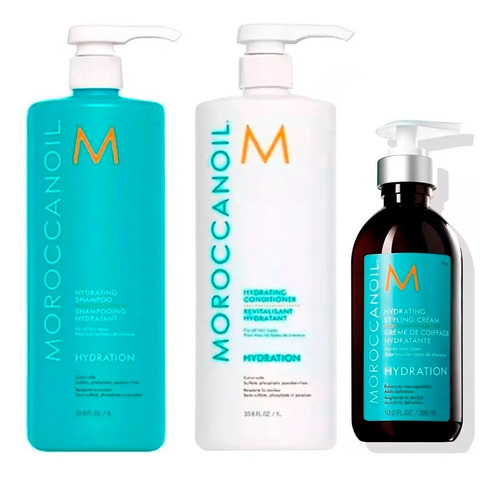 Moroccanoil Kit Hydration 1000 Ml + Crema Peinar Hydration