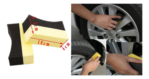 Esponja Aplicador Abrillantador Llantas 2 Pack