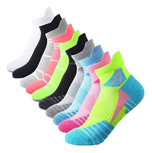 10 Pares De Calcetines Tobilleros De Compresión Para Mujer,