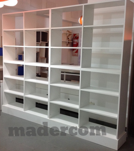Biblioteca Divisor De Ambientes Blanco | Madercom 4m