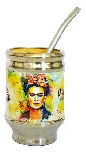 Imagen 3 de 6 de Juego De Mate Equipo De Mate Completo Frida Khalo Set Mate