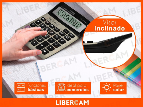 Imagen 8 de 10 de Calculadora Electronica 12 Digitos Cubierta Display Grande