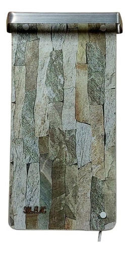Placa Calefactora Simil Piedra Baños 300w C/tecla De Corte Blanco