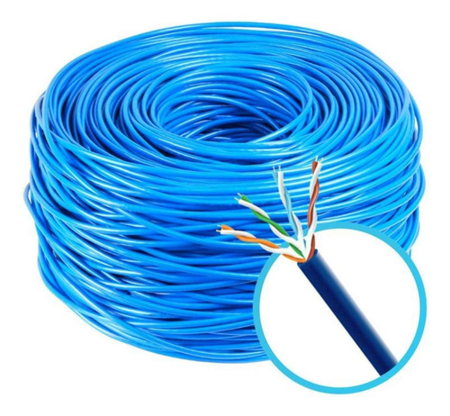 Caixas De Cabo De Rede Cat5e 300m Azul Speed Tech Brasil 