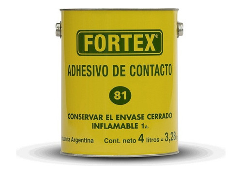 Adhesivo Contacto Fortex C81 4 Litros 10003 Pintumm