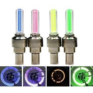 Imagen 5 de 6 de Luz Led Llantas Auto Moto Bicicleta Tapa Válvula
