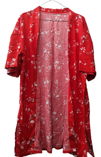 Kimono Lino Elastizado Mang Cort Con Tajos A Los Costados Tu