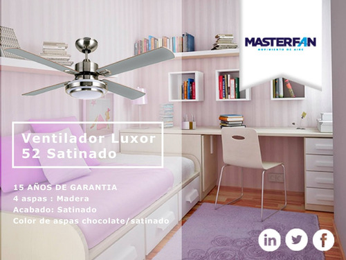 Imagen 5 de 5 de Abanico De Techo Ventilador Con Control Remoto Inalámbrico