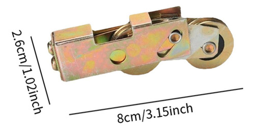 Rueda Con Rodamiento De Rodillos Para Puerta Corrediza De