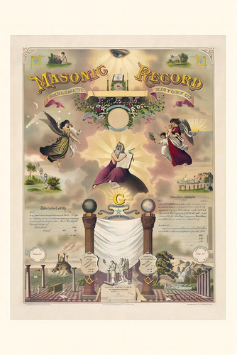 Vintage Journal Masonic Record, De Found Image Press. Editorial Found Image Pr, Tapa Blanda En Inglés